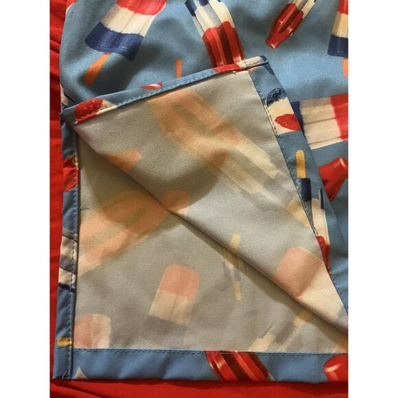 Funny Guy Bomb Pop Button Down SS Medium Red White and Blue America USA - Picture 3 of 4